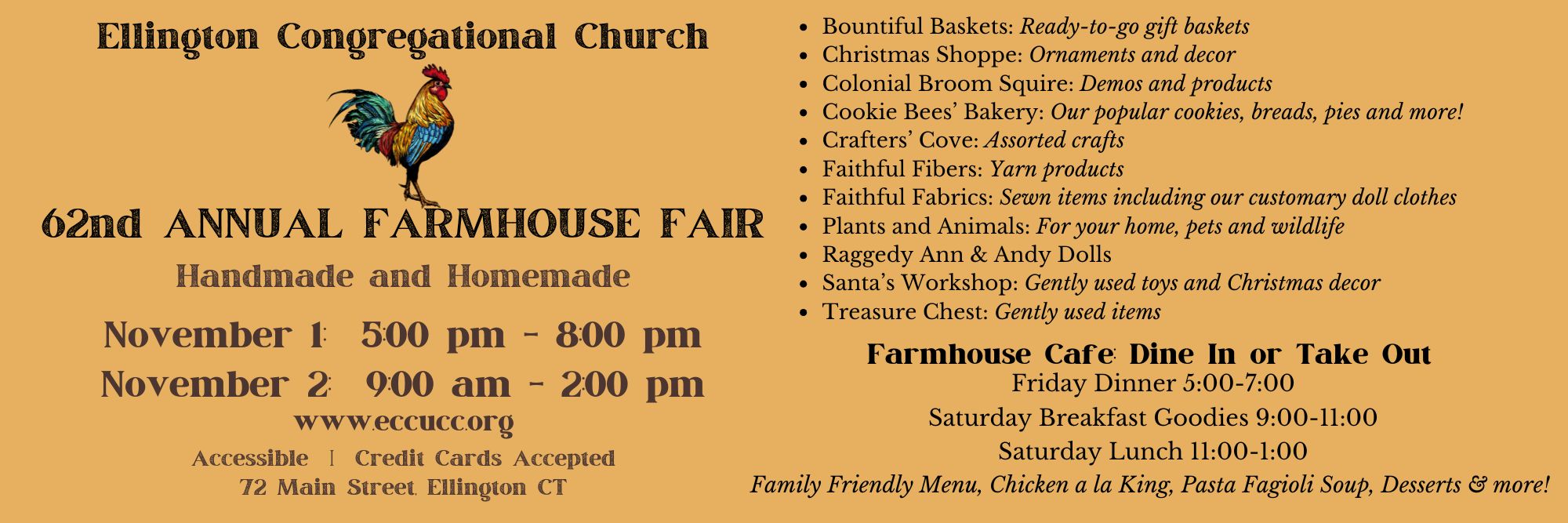 Farmhouse Fair This Weekend Nov 1 and Nov 2 2024